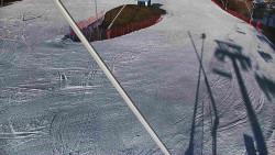 Spodní část sjezdovky skiareálu Karolinka