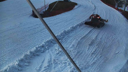Spodní část sjezdovky skiareálu Karolinka