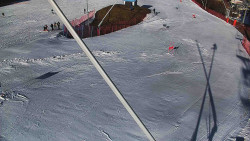 Spodní část sjezdovky skiareálu Karolinka