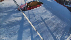 Spodní část sjezdovky skiareálu Karolinka