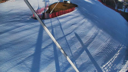 Spodní část sjezdovky skiareálu Karolinka