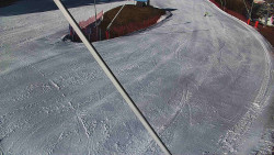 Spodní část sjezdovky skiareálu Karolinka