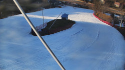 Spodní část sjezdovky skiareálu Karolinka