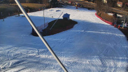 Spodní část sjezdovky skiareálu Karolinka