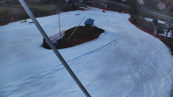 Spodní část sjezdovky skiareálu Karolinka