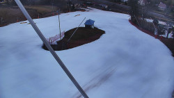 Spodní část sjezdovky skiareálu Karolinka