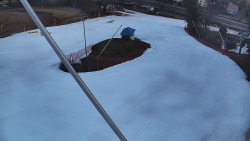 Spodní část sjezdovky skiareálu Karolinka