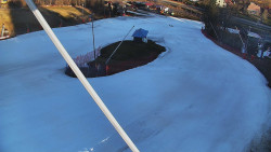 Spodní část sjezdovky skiareálu Karolinka