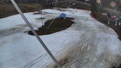 Spodní část sjezdovky skiareálu Karolinka