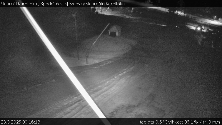 Skiareál Karolinka  - Spodní část sjezdovky skiareálu Karolinka - 23.3.2026 v 00:16