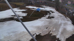 Spodní část sjezdovky skiareálu Karolinka