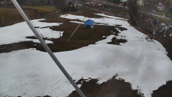 Spodní část sjezdovky skiareálu Karolinka