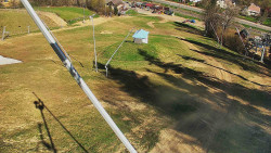 Spodní část sjezdovky skiareálu Karolinka