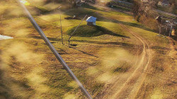 Spodní část sjezdovky skiareálu Karolinka