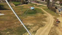 Spodní část sjezdovky skiareálu Karolinka