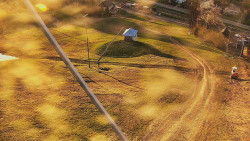 Spodní část sjezdovky skiareálu Karolinka