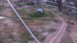 Spodní část sjezdovky skiareálu Karolinka