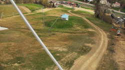 Spodní část sjezdovky skiareálu Karolinka