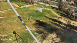 Spodní část sjezdovky skiareálu Karolinka