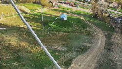 Spodní část sjezdovky skiareálu Karolinka