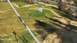 Spodní část sjezdovky skiareálu Karolinka