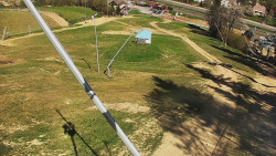 Spodní část sjezdovky skiareálu Karolinka