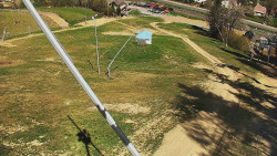 Spodní část sjezdovky skiareálu Karolinka