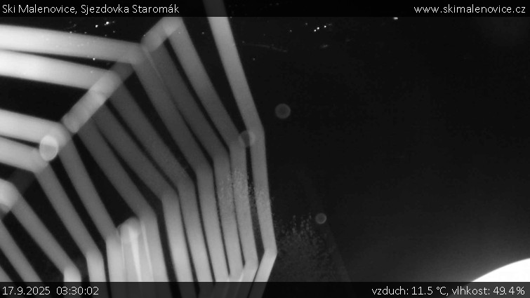 Ski Malenovice - Sjezdovka Staromák - 17.9.2025 v 03:30