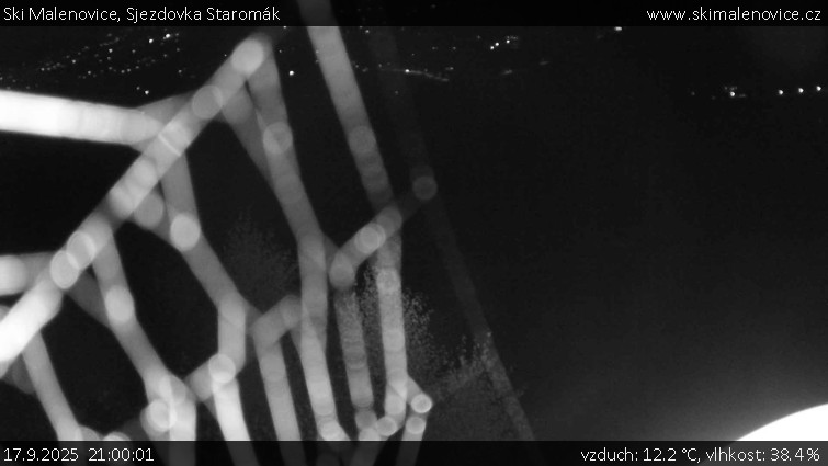 Ski Malenovice - Sjezdovka Staromák - 17.9.2025 v 21:00