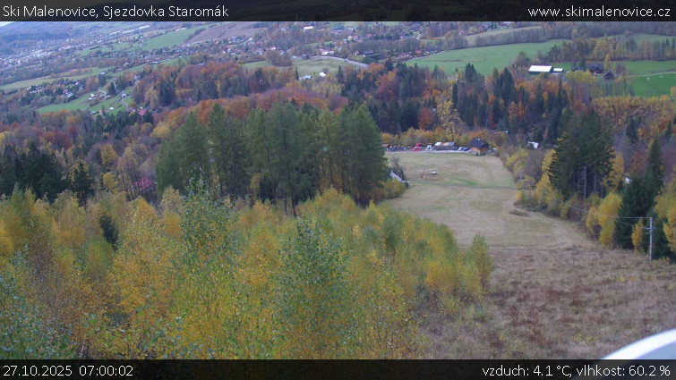 Ski Malenovice - Sjezdovka Staromák - 27.10.2025 v 07:00 Ski Malenovice - Sjezdovka Staromák - 27.10.2025 v 07:00