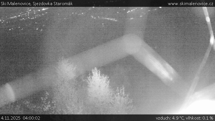 Ski Malenovice - Sjezdovka Staromák - 4.11.2025 v 04:00