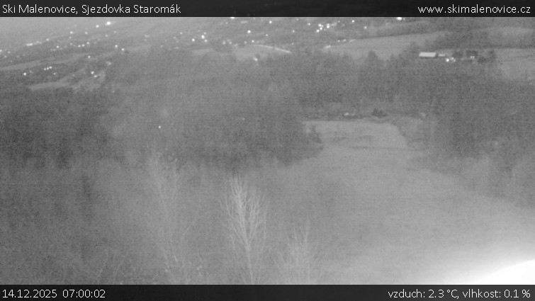 Ski Malenovice - Sjezdovka Staromák - 14.12.2025 v 07:00