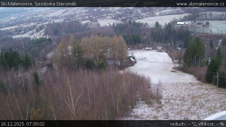 Ski Malenovice - Sjezdovka Staromák - 16.12.2025 v 07:30