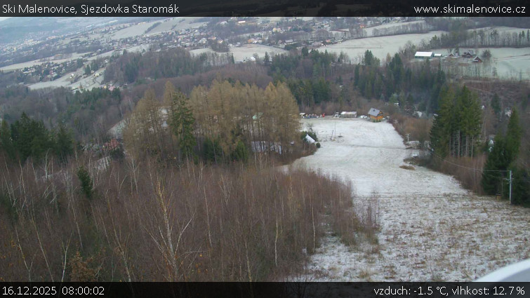 Ski Malenovice - Sjezdovka Staromák - 16.12.2025 v 08:00