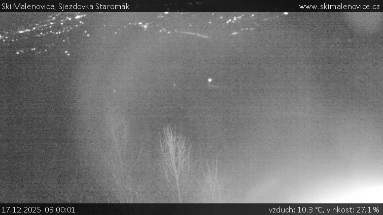 Ski Malenovice - Sjezdovka Staromák - 17.12.2025 v 03:00