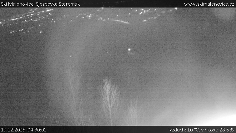 Ski Malenovice - Sjezdovka Staromák - 17.12.2025 v 04:30