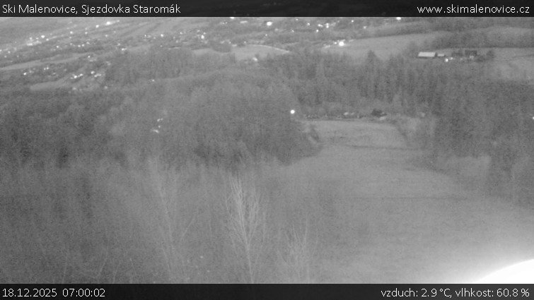 Ski Malenovice - Sjezdovka Staromák - 18.12.2025 v 07:00