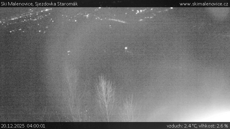 Ski Malenovice - Sjezdovka Staromák - 20.12.2025 v 04:00