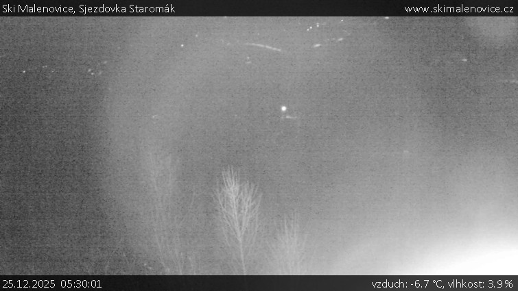 Ski Malenovice - Sjezdovka Staromák - 25.12.2025 v 05:30