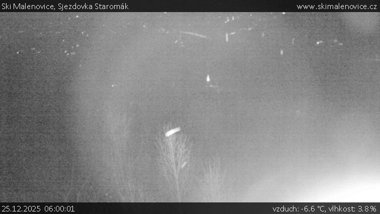 Ski Malenovice - Sjezdovka Staromák - 25.12.2025 v 06:00
