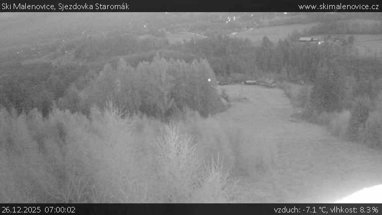 Ski Malenovice - Sjezdovka Staromák - 26.12.2025 v 07:00