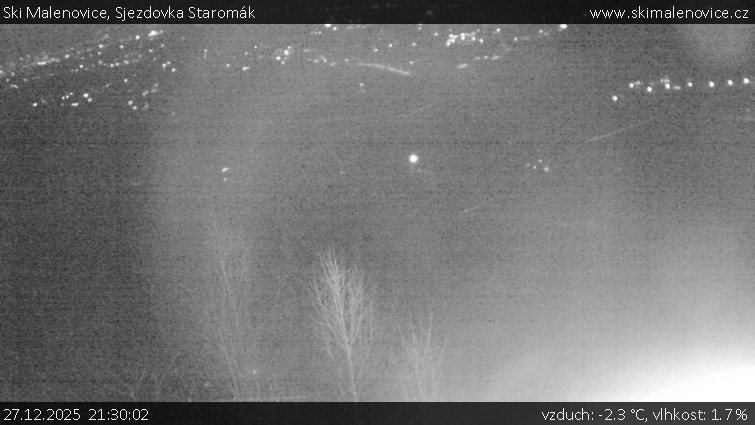 Ski Malenovice - Sjezdovka Staromák - 27.12.2025 v 21:30