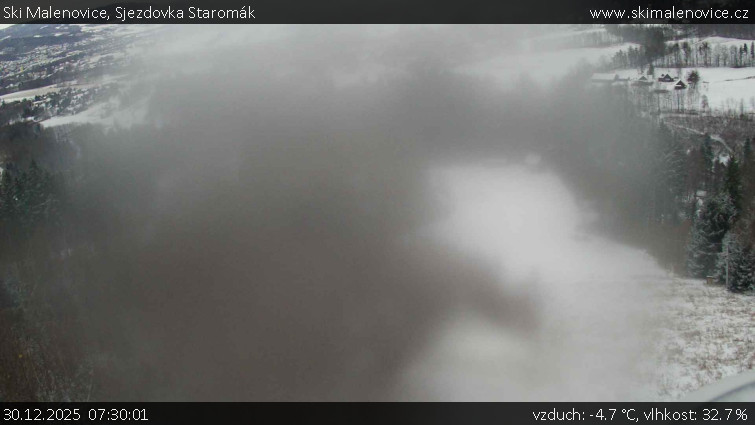 Ski Malenovice - Sjezdovka Staromák - 30.12.2025 v 07:30