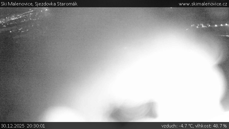 Ski Malenovice - Sjezdovka Staromák - 30.12.2025 v 20:30