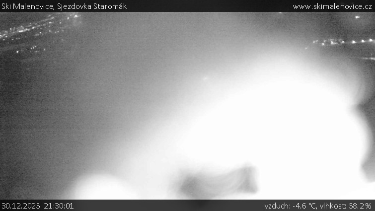 Ski Malenovice - Sjezdovka Staromák - 30.12.2025 v 21:30