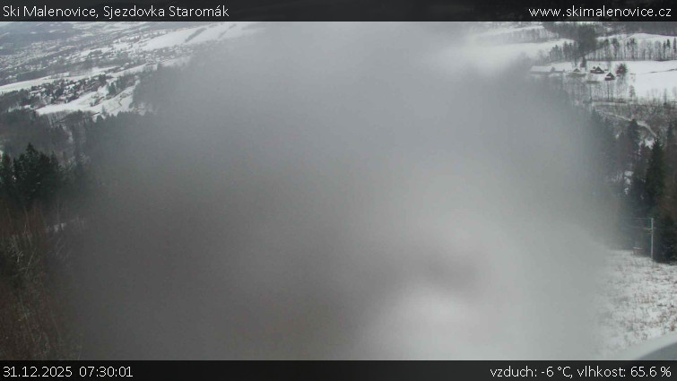 Ski Malenovice - Sjezdovka Staromák - 31.12.2025 v 07:30