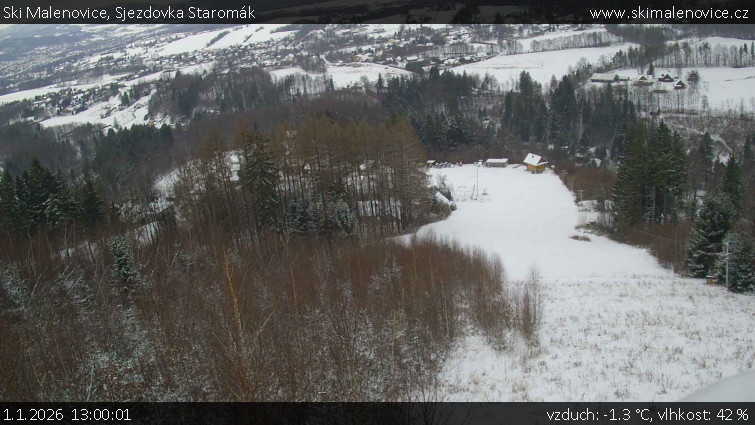 Ski Malenovice - Sjezdovka Staromák - 1.1.2026 v 13:00