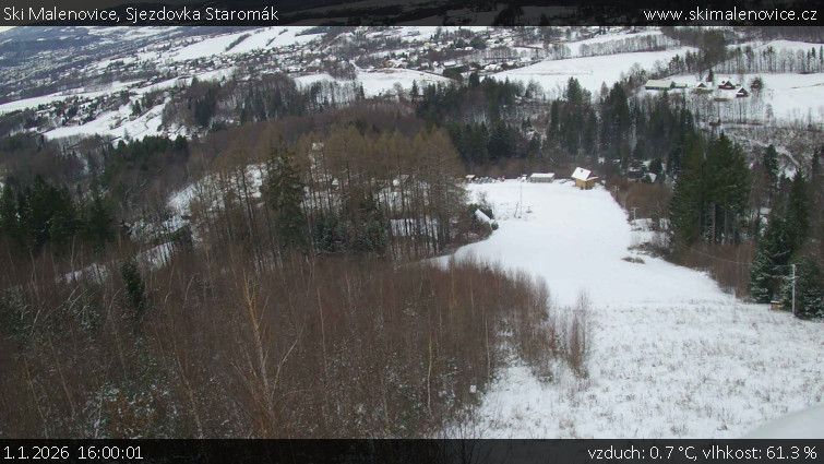 Ski Malenovice - Sjezdovka Staromák - 1.1.2026 v 16:00