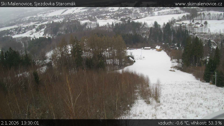 Ski Malenovice - Sjezdovka Staromák - 2.1.2026 v 13:30