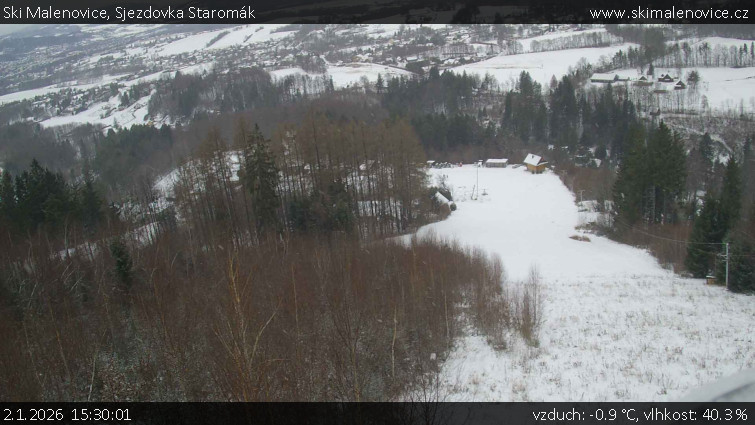 Ski Malenovice - Sjezdovka Staromák - 2.1.2026 v 15:30